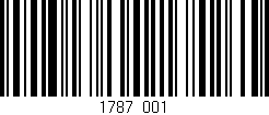 Código de barras (EAN, GTIN, SKU, ISBN): '1787/001'