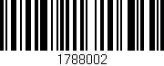 Código de barras (EAN, GTIN, SKU, ISBN): '1788002'
