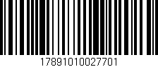 Código de barras (EAN, GTIN, SKU, ISBN): '17891010027701'