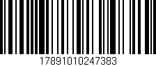 Código de barras (EAN, GTIN, SKU, ISBN): '17891010247383'