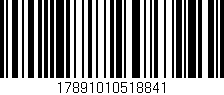 Código de barras (EAN, GTIN, SKU, ISBN): '17891010518841'