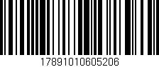Código de barras (EAN, GTIN, SKU, ISBN): '17891010605206'