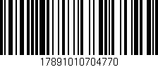 Código de barras (EAN, GTIN, SKU, ISBN): '17891010704770'