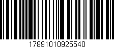 Código de barras (EAN, GTIN, SKU, ISBN): '17891010925540'