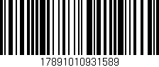 Código de barras (EAN, GTIN, SKU, ISBN): '17891010931589'