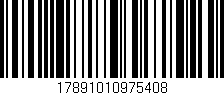 Código de barras (EAN, GTIN, SKU, ISBN): '17891010975408'