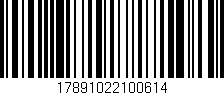 Código de barras (EAN, GTIN, SKU, ISBN): '17891022100614'