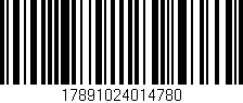Código de barras (EAN, GTIN, SKU, ISBN): '17891024014780'