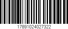 Código de barras (EAN, GTIN, SKU, ISBN): '17891024027322'