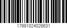 Código de barras (EAN, GTIN, SKU, ISBN): '17891024028831'