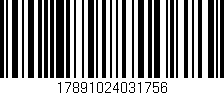 Código de barras (EAN, GTIN, SKU, ISBN): '17891024031756'