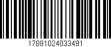 Código de barras (EAN, GTIN, SKU, ISBN): '17891024033491'