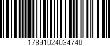 Código de barras (EAN, GTIN, SKU, ISBN): '17891024034740'