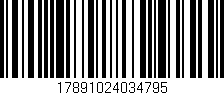 Código de barras (EAN, GTIN, SKU, ISBN): '17891024034795'