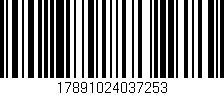 Código de barras (EAN, GTIN, SKU, ISBN): '17891024037253'