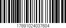 Código de barras (EAN, GTIN, SKU, ISBN): '17891024037604'