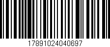 Código de barras (EAN, GTIN, SKU, ISBN): '17891024040697'