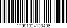 Código de barras (EAN, GTIN, SKU, ISBN): '17891024136406'