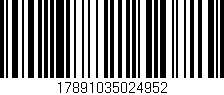 Código de barras (EAN, GTIN, SKU, ISBN): '17891035024952'