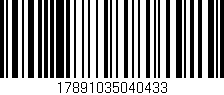 Código de barras (EAN, GTIN, SKU, ISBN): '17891035040433'