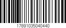 Código de barras (EAN, GTIN, SKU, ISBN): '17891035040440'