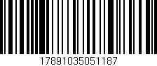 Código de barras (EAN, GTIN, SKU, ISBN): '17891035051187'