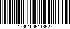 Código de barras (EAN, GTIN, SKU, ISBN): '17891035116527'