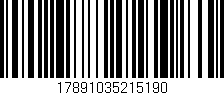 Código de barras (EAN, GTIN, SKU, ISBN): '17891035215190'