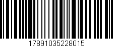Código de barras (EAN, GTIN, SKU, ISBN): '17891035228015'