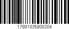 Código de barras (EAN, GTIN, SKU, ISBN): '17891035800204'