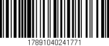 Código de barras (EAN, GTIN, SKU, ISBN): '17891040241771'