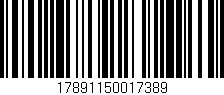 Código de barras (EAN, GTIN, SKU, ISBN): '17891150017389'