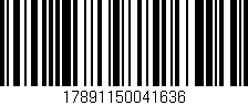 Código de barras (EAN, GTIN, SKU, ISBN): '17891150041636'