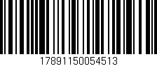 Código de barras (EAN, GTIN, SKU, ISBN): '17891150054513'