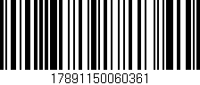 Código de barras (EAN, GTIN, SKU, ISBN): '17891150060361'