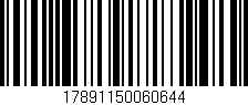 Código de barras (EAN, GTIN, SKU, ISBN): '17891150060644'