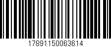 Código de barras (EAN, GTIN, SKU, ISBN): '17891150063614'