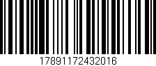Código de barras (EAN, GTIN, SKU, ISBN): '17891172432016'