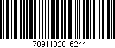 Código de barras (EAN, GTIN, SKU, ISBN): '17891182016244'