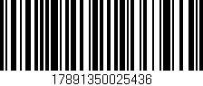 Código de barras (EAN, GTIN, SKU, ISBN): '17891350025436'
