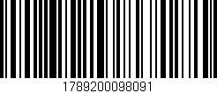 Código de barras (EAN, GTIN, SKU, ISBN): '1789200098091'