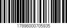 Código de barras (EAN, GTIN, SKU, ISBN): '17896000705935'