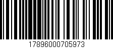 Código de barras (EAN, GTIN, SKU, ISBN): '17896000705973'