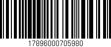 Código de barras (EAN, GTIN, SKU, ISBN): '17896000705980'