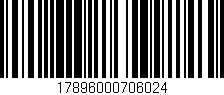 Código de barras (EAN, GTIN, SKU, ISBN): '17896000706024'