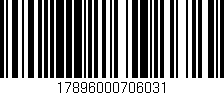 Código de barras (EAN, GTIN, SKU, ISBN): '17896000706031'