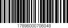 Código de barras (EAN, GTIN, SKU, ISBN): '17896000706048'