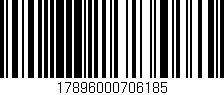 Código de barras (EAN, GTIN, SKU, ISBN): '17896000706185'