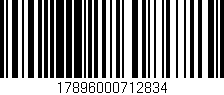 Código de barras (EAN, GTIN, SKU, ISBN): '17896000712834'