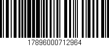 Código de barras (EAN, GTIN, SKU, ISBN): '17896000712964'